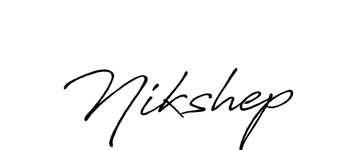 The best way (Antro_Vectra_Bolder) to make a short signature is to pick only two or three words in your name. The name Nikshep include a total of six letters. For converting this name. Nikshep signature style 7 images and pictures png