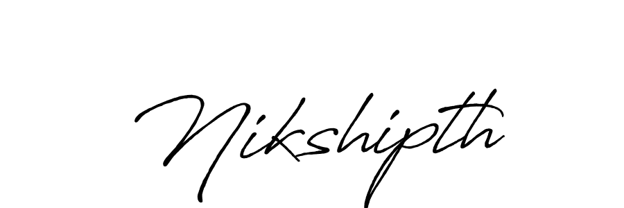 if you are searching for the best signature style for your name Nikshipth. so please give up your signature search. here we have designed multiple signature styles  using Antro_Vectra_Bolder. Nikshipth signature style 7 images and pictures png