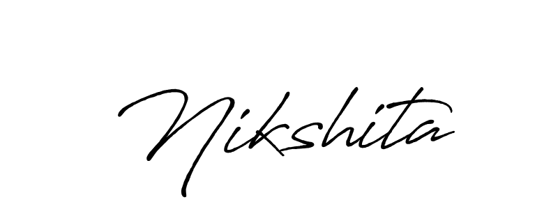 Nikshita stylish signature style. Best Handwritten Sign (Antro_Vectra_Bolder) for my name. Handwritten Signature Collection Ideas for my name Nikshita. Nikshita signature style 7 images and pictures png