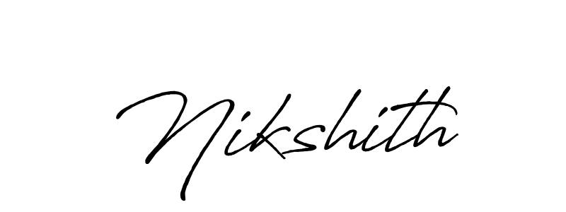 Best and Professional Signature Style for Nikshith. Antro_Vectra_Bolder Best Signature Style Collection. Nikshith signature style 7 images and pictures png