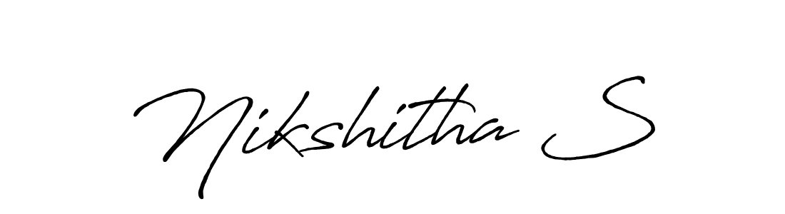 Once you've used our free online signature maker to create your best signature Antro_Vectra_Bolder style, it's time to enjoy all of the benefits that Nikshitha S name signing documents. Nikshitha S signature style 7 images and pictures png