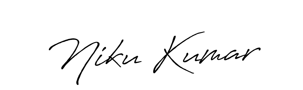 Antro_Vectra_Bolder is a professional signature style that is perfect for those who want to add a touch of class to their signature. It is also a great choice for those who want to make their signature more unique. Get Niku Kumar name to fancy signature for free. Niku Kumar signature style 7 images and pictures png