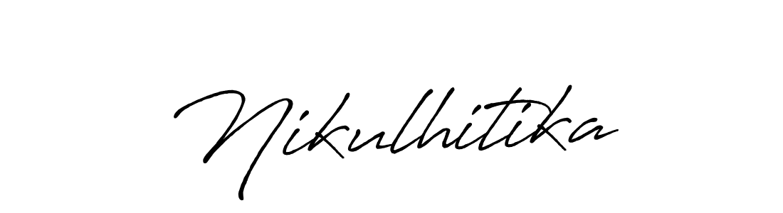 Similarly Antro_Vectra_Bolder is the best handwritten signature design. Signature creator online .You can use it as an online autograph creator for name Nikulhitika. Nikulhitika signature style 7 images and pictures png
