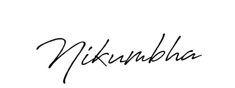 Design your own signature with our free online signature maker. With this signature software, you can create a handwritten (Antro_Vectra_Bolder) signature for name Nikumbha. Nikumbha signature style 7 images and pictures png