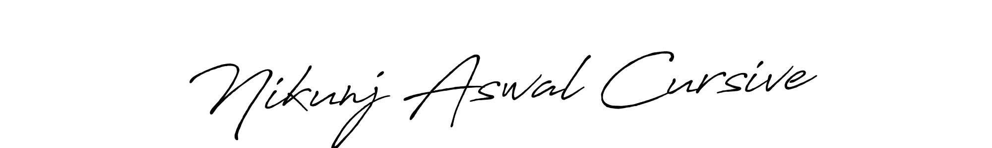 You can use this online signature creator to create a handwritten signature for the name Nikunj Aswal Cursive. This is the best online autograph maker. Nikunj Aswal Cursive signature style 7 images and pictures png