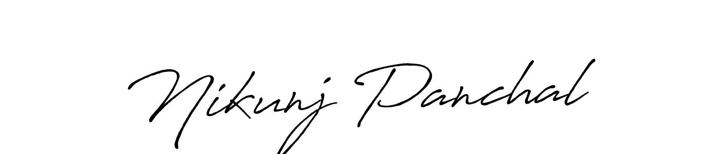 It looks lik you need a new signature style for name Nikunj Panchal. Design unique handwritten (Antro_Vectra_Bolder) signature with our free signature maker in just a few clicks. Nikunj Panchal signature style 7 images and pictures png