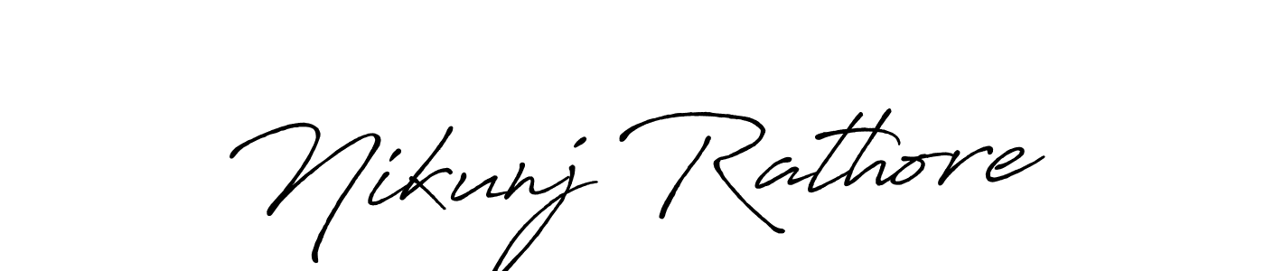The best way (Antro_Vectra_Bolder) to make a short signature is to pick only two or three words in your name. The name Nikunj Rathore include a total of six letters. For converting this name. Nikunj Rathore signature style 7 images and pictures png