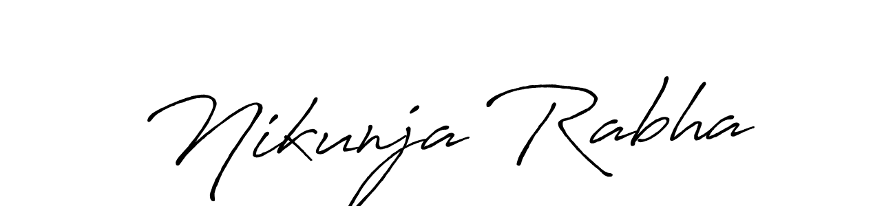 Also we have Nikunja Rabha name is the best signature style. Create professional handwritten signature collection using Antro_Vectra_Bolder autograph style. Nikunja Rabha signature style 7 images and pictures png