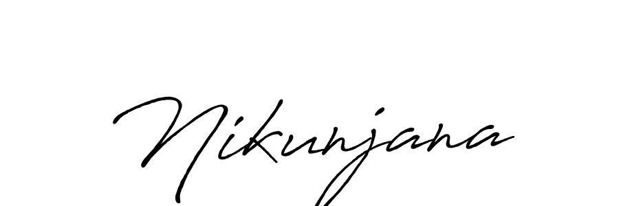 Use a signature maker to create a handwritten signature online. With this signature software, you can design (Antro_Vectra_Bolder) your own signature for name Nikunjana. Nikunjana signature style 7 images and pictures png