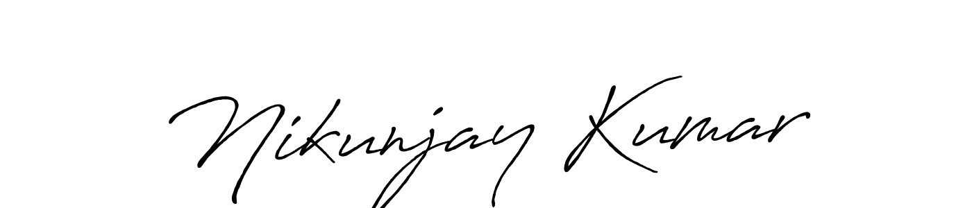 Design your own signature with our free online signature maker. With this signature software, you can create a handwritten (Antro_Vectra_Bolder) signature for name Nikunjay Kumar. Nikunjay Kumar signature style 7 images and pictures png