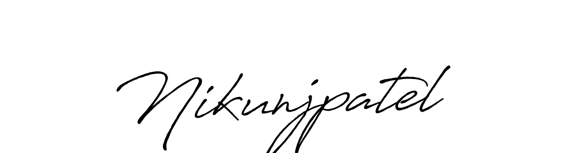 Also we have Nikunjpatel name is the best signature style. Create professional handwritten signature collection using Antro_Vectra_Bolder autograph style. Nikunjpatel signature style 7 images and pictures png