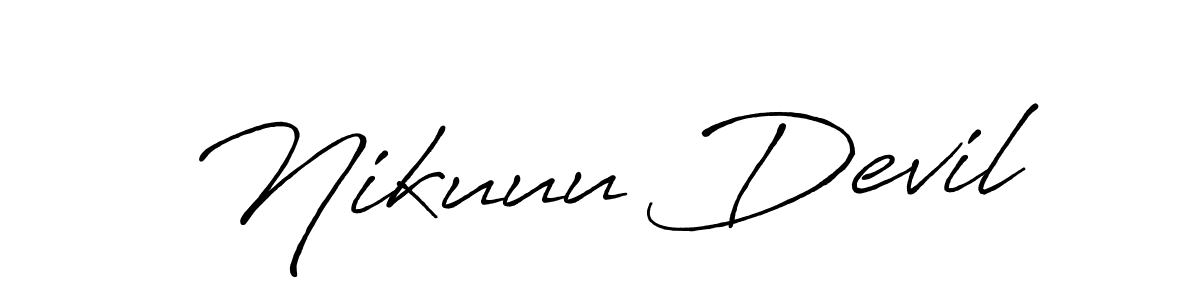 You can use this online signature creator to create a handwritten signature for the name Nikuuu Devil. This is the best online autograph maker. Nikuuu Devil signature style 7 images and pictures png