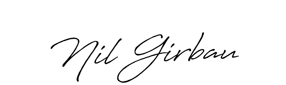 Create a beautiful signature design for name Nil Girbau. With this signature (Antro_Vectra_Bolder) fonts, you can make a handwritten signature for free. Nil Girbau signature style 7 images and pictures png