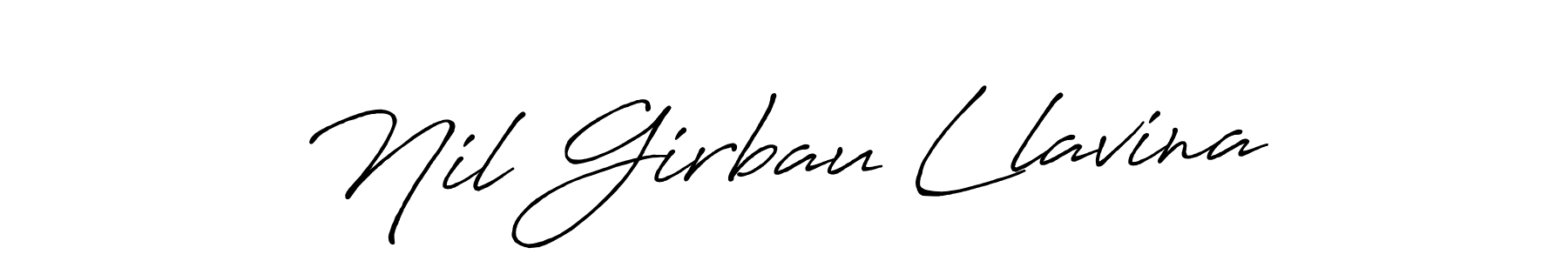 Also we have Nil Girbau Llavina name is the best signature style. Create professional handwritten signature collection using Antro_Vectra_Bolder autograph style. Nil Girbau Llavina signature style 7 images and pictures png