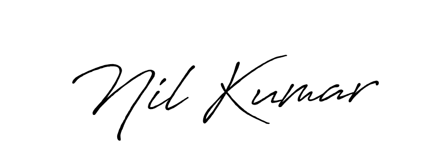 Also You can easily find your signature by using the search form. We will create Nil Kumar name handwritten signature images for you free of cost using Antro_Vectra_Bolder sign style. Nil Kumar signature style 7 images and pictures png