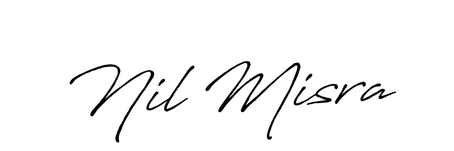 It looks lik you need a new signature style for name Nil Misra. Design unique handwritten (Antro_Vectra_Bolder) signature with our free signature maker in just a few clicks. Nil Misra signature style 7 images and pictures png