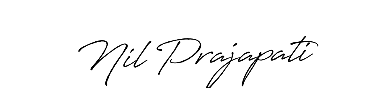 The best way (Antro_Vectra_Bolder) to make a short signature is to pick only two or three words in your name. The name Nil Prajapati include a total of six letters. For converting this name. Nil Prajapati signature style 7 images and pictures png