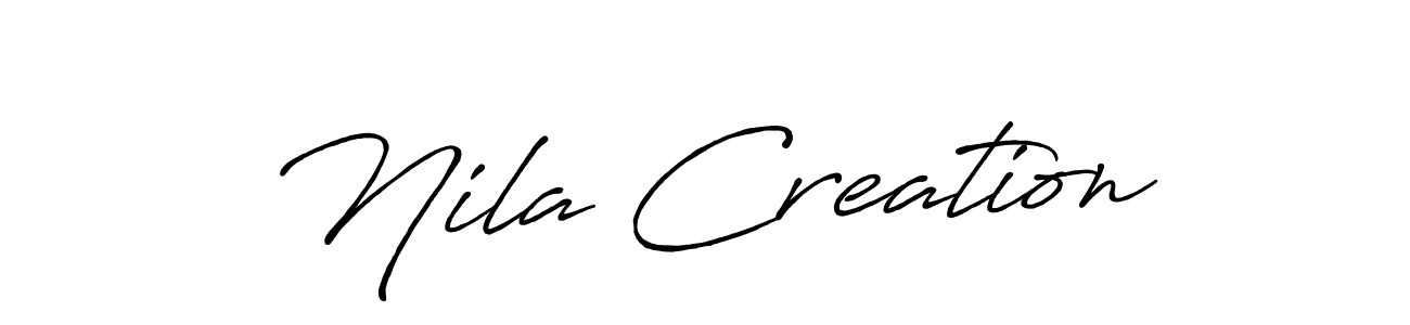 It looks lik you need a new signature style for name Nila Creation. Design unique handwritten (Antro_Vectra_Bolder) signature with our free signature maker in just a few clicks. Nila Creation signature style 7 images and pictures png