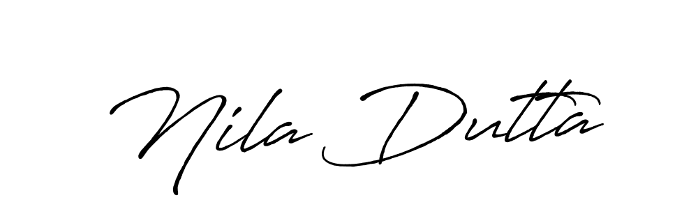 Design your own signature with our free online signature maker. With this signature software, you can create a handwritten (Antro_Vectra_Bolder) signature for name Nila Dutta. Nila Dutta signature style 7 images and pictures png