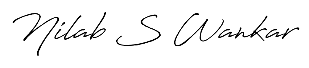 Create a beautiful signature design for name Nilab S Wankar. With this signature (Antro_Vectra_Bolder) fonts, you can make a handwritten signature for free. Nilab S Wankar signature style 7 images and pictures png
