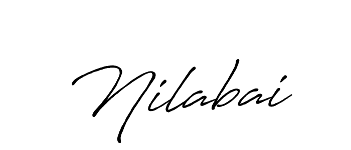 The best way (Antro_Vectra_Bolder) to make a short signature is to pick only two or three words in your name. The name Nilabai include a total of six letters. For converting this name. Nilabai signature style 7 images and pictures png
