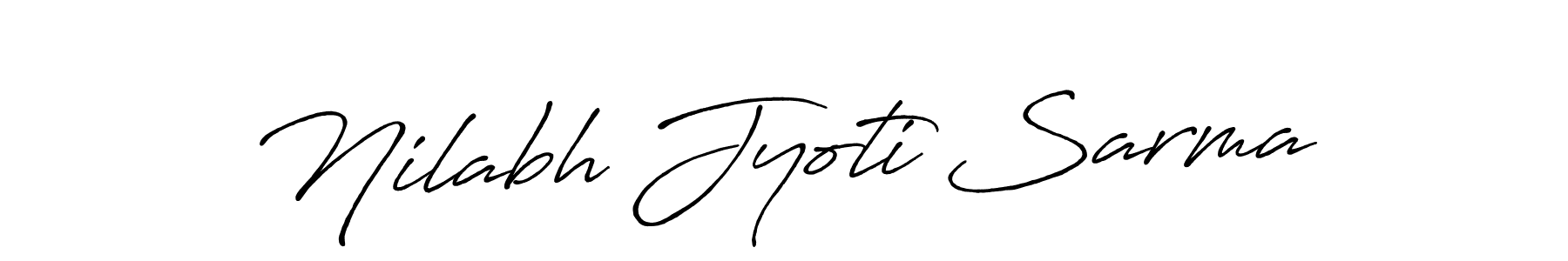 if you are searching for the best signature style for your name Nilabh Jyoti Sarma. so please give up your signature search. here we have designed multiple signature styles  using Antro_Vectra_Bolder. Nilabh Jyoti Sarma signature style 7 images and pictures png