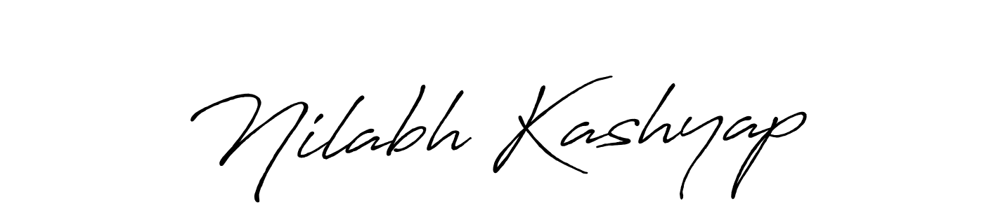 Nilabh Kashyap stylish signature style. Best Handwritten Sign (Antro_Vectra_Bolder) for my name. Handwritten Signature Collection Ideas for my name Nilabh Kashyap. Nilabh Kashyap signature style 7 images and pictures png