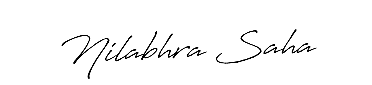 Design your own signature with our free online signature maker. With this signature software, you can create a handwritten (Antro_Vectra_Bolder) signature for name Nilabhra Saha. Nilabhra Saha signature style 7 images and pictures png