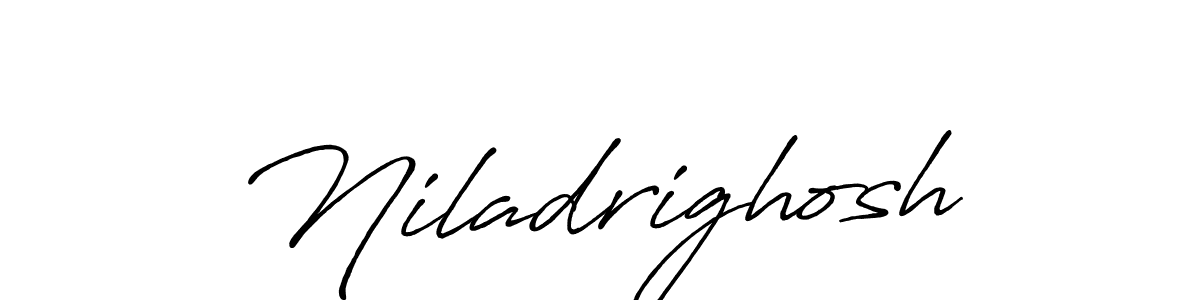 Make a beautiful signature design for name Niladrighosh. With this signature (Antro_Vectra_Bolder) style, you can create a handwritten signature for free. Niladrighosh signature style 7 images and pictures png