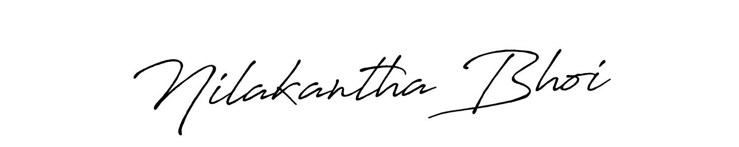 Design your own signature with our free online signature maker. With this signature software, you can create a handwritten (Antro_Vectra_Bolder) signature for name Nilakantha Bhoi. Nilakantha Bhoi signature style 7 images and pictures png