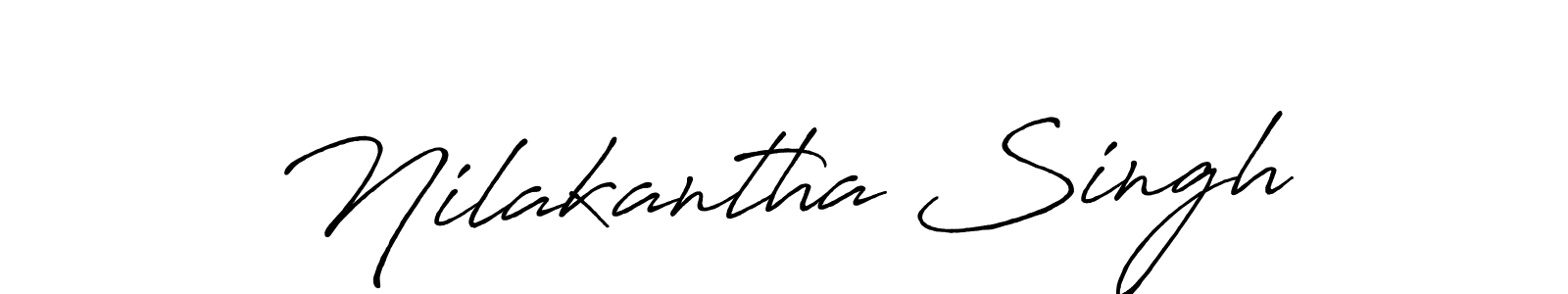 Make a beautiful signature design for name Nilakantha Singh. With this signature (Antro_Vectra_Bolder) style, you can create a handwritten signature for free. Nilakantha Singh signature style 7 images and pictures png