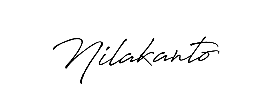 The best way (Antro_Vectra_Bolder) to make a short signature is to pick only two or three words in your name. The name Nilakanto include a total of six letters. For converting this name. Nilakanto signature style 7 images and pictures png