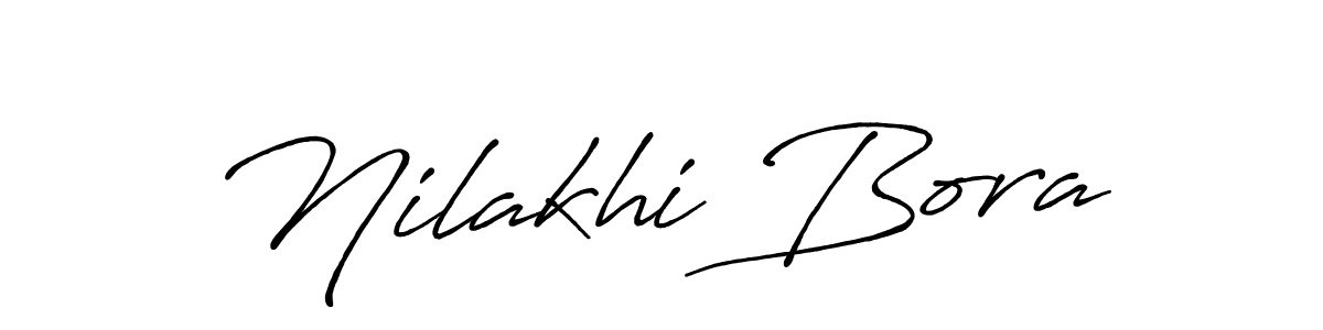 How to make Nilakhi Bora signature? Antro_Vectra_Bolder is a professional autograph style. Create handwritten signature for Nilakhi Bora name. Nilakhi Bora signature style 7 images and pictures png