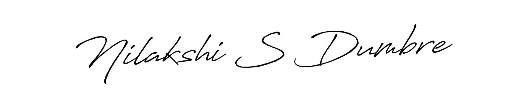 It looks lik you need a new signature style for name Nilakshi S Dumbre. Design unique handwritten (Antro_Vectra_Bolder) signature with our free signature maker in just a few clicks. Nilakshi S Dumbre signature style 7 images and pictures png