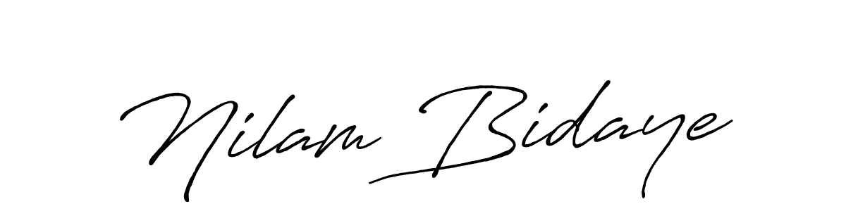 How to make Nilam Bidaye signature? Antro_Vectra_Bolder is a professional autograph style. Create handwritten signature for Nilam Bidaye name. Nilam Bidaye signature style 7 images and pictures png