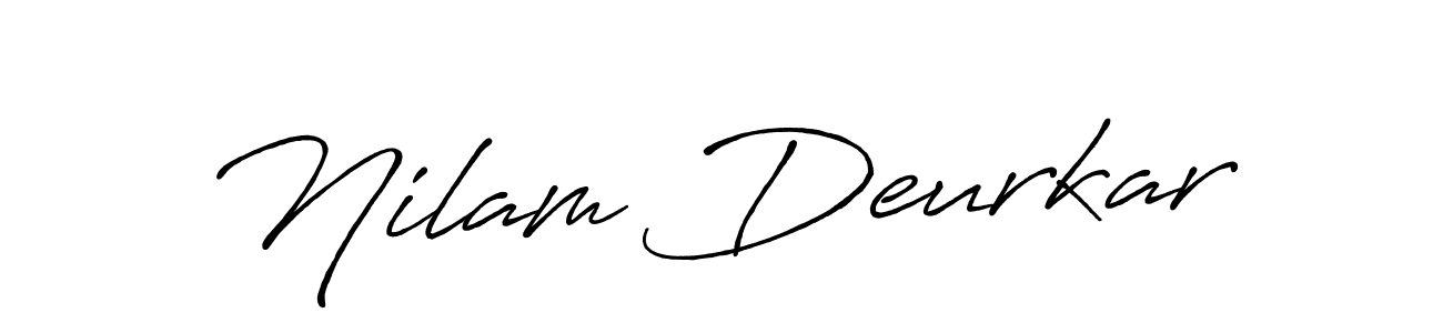 Make a beautiful signature design for name Nilam Deurkar. Use this online signature maker to create a handwritten signature for free. Nilam Deurkar signature style 7 images and pictures png