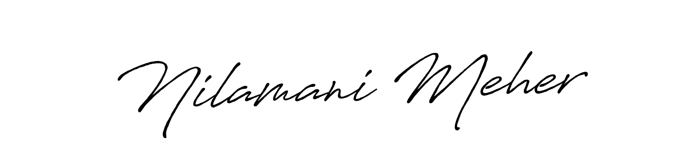 You can use this online signature creator to create a handwritten signature for the name Nilamani Meher. This is the best online autograph maker. Nilamani Meher signature style 7 images and pictures png