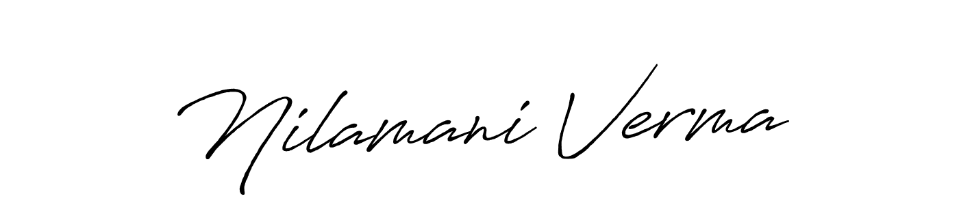 Also we have Nilamani Verma name is the best signature style. Create professional handwritten signature collection using Antro_Vectra_Bolder autograph style. Nilamani Verma signature style 7 images and pictures png