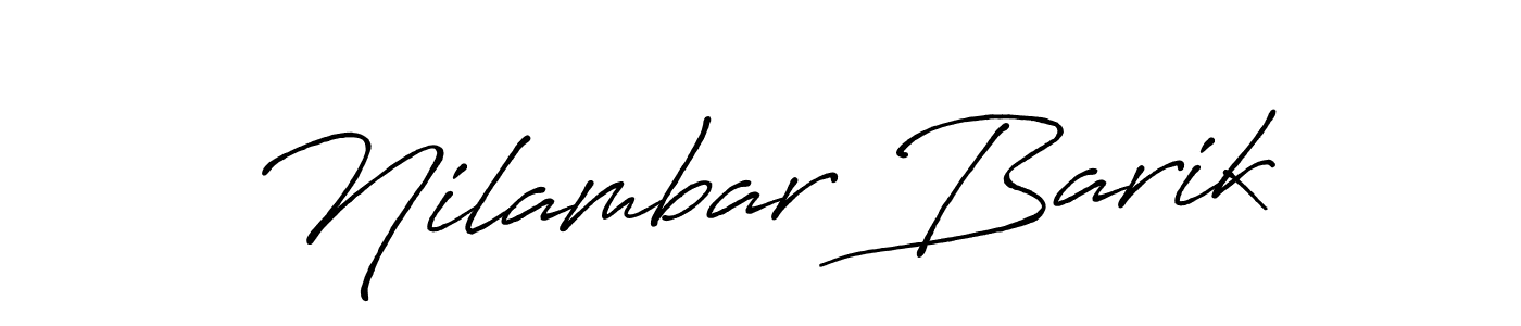 Also we have Nilambar Barik name is the best signature style. Create professional handwritten signature collection using Antro_Vectra_Bolder autograph style. Nilambar Barik signature style 7 images and pictures png