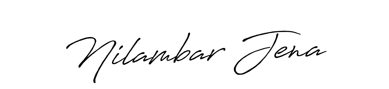 Nilambar Jena stylish signature style. Best Handwritten Sign (Antro_Vectra_Bolder) for my name. Handwritten Signature Collection Ideas for my name Nilambar Jena. Nilambar Jena signature style 7 images and pictures png