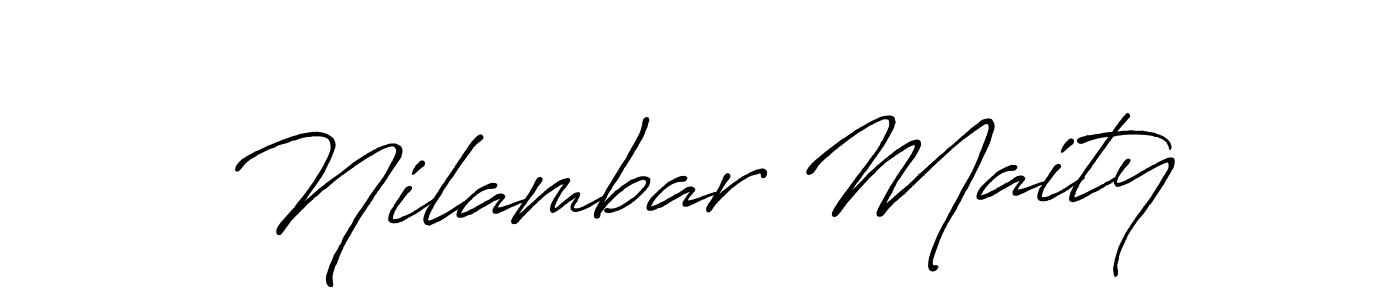 Use a signature maker to create a handwritten signature online. With this signature software, you can design (Antro_Vectra_Bolder) your own signature for name Nilambar Maity. Nilambar Maity signature style 7 images and pictures png