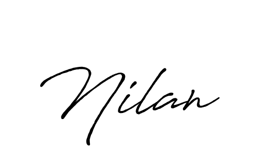 Nilan stylish signature style. Best Handwritten Sign (Antro_Vectra_Bolder) for my name. Handwritten Signature Collection Ideas for my name Nilan. Nilan signature style 7 images and pictures png