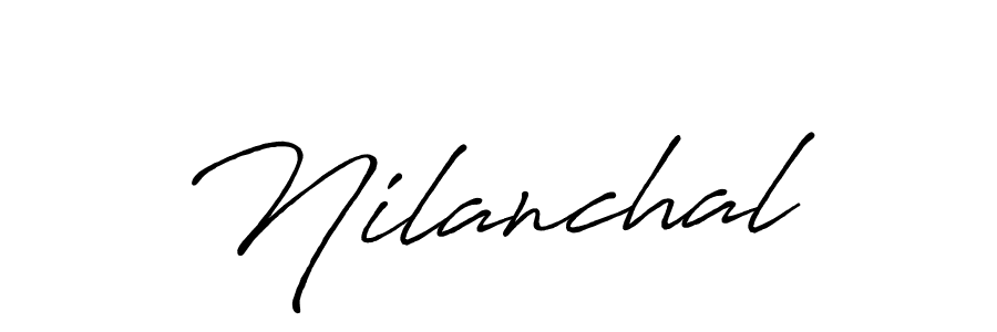 The best way (Antro_Vectra_Bolder) to make a short signature is to pick only two or three words in your name. The name Nilanchal include a total of six letters. For converting this name. Nilanchal signature style 7 images and pictures png