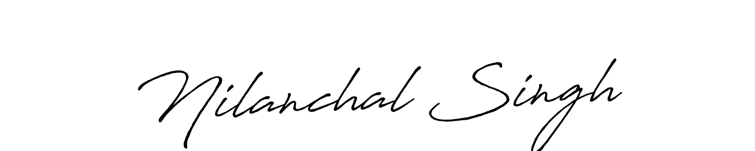 How to make Nilanchal Singh signature? Antro_Vectra_Bolder is a professional autograph style. Create handwritten signature for Nilanchal Singh name. Nilanchal Singh signature style 7 images and pictures png