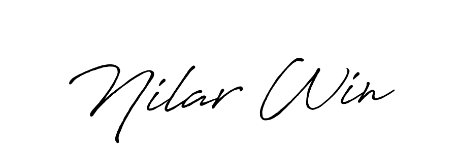 Also we have Nilar Win name is the best signature style. Create professional handwritten signature collection using Antro_Vectra_Bolder autograph style. Nilar Win signature style 7 images and pictures png