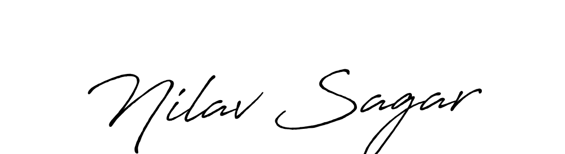 It looks lik you need a new signature style for name Nilav Sagar. Design unique handwritten (Antro_Vectra_Bolder) signature with our free signature maker in just a few clicks. Nilav Sagar signature style 7 images and pictures png