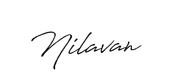 Design your own signature with our free online signature maker. With this signature software, you can create a handwritten (Antro_Vectra_Bolder) signature for name Nilavan. Nilavan signature style 7 images and pictures png