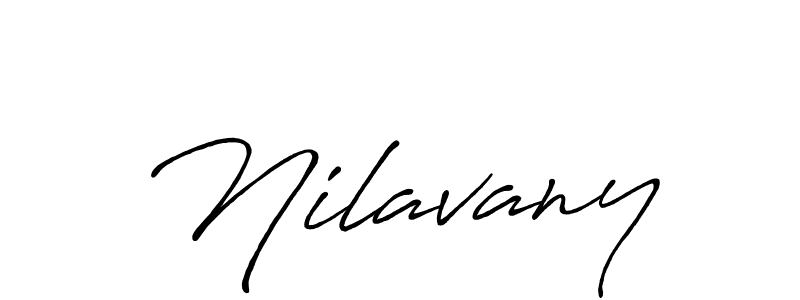 if you are searching for the best signature style for your name Nilavany. so please give up your signature search. here we have designed multiple signature styles  using Antro_Vectra_Bolder. Nilavany signature style 7 images and pictures png