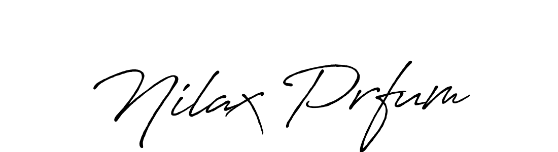 How to make Nilax Prfum name signature. Use Antro_Vectra_Bolder style for creating short signs online. This is the latest handwritten sign. Nilax Prfum signature style 7 images and pictures png