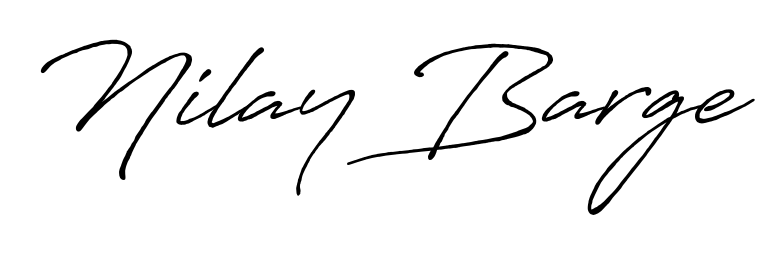 Create a beautiful signature design for name Nilay Barge. With this signature (Antro_Vectra_Bolder) fonts, you can make a handwritten signature for free. Nilay Barge signature style 7 images and pictures png